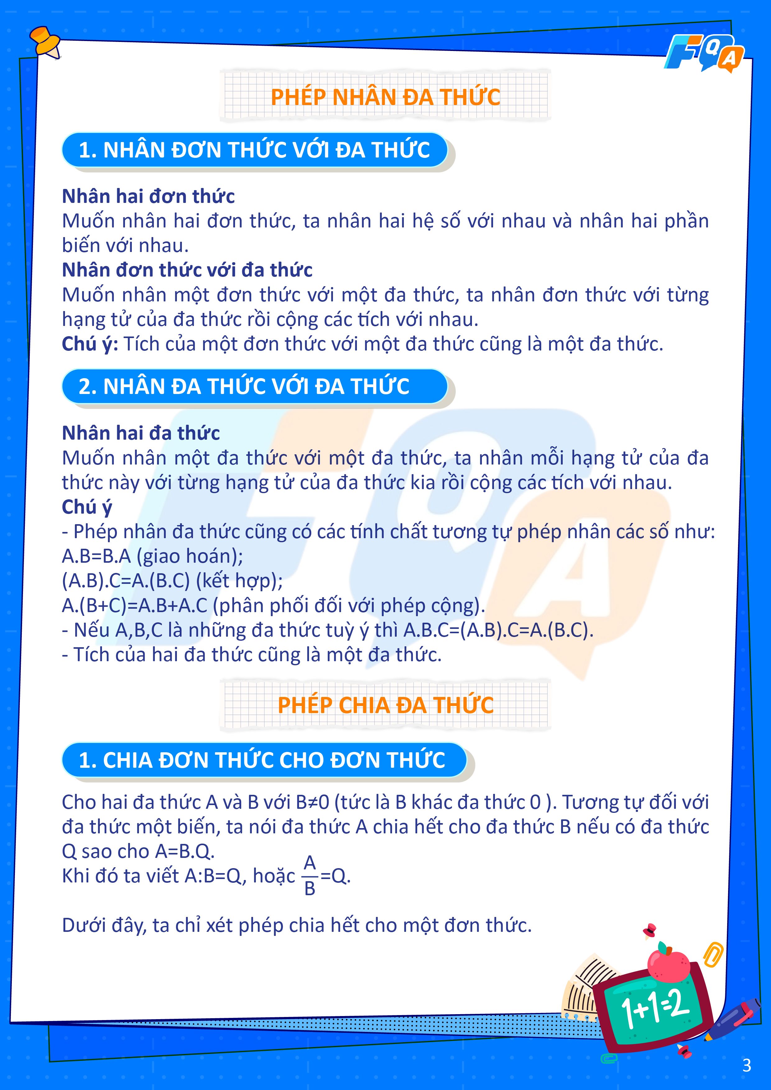 nhân chia đa thức