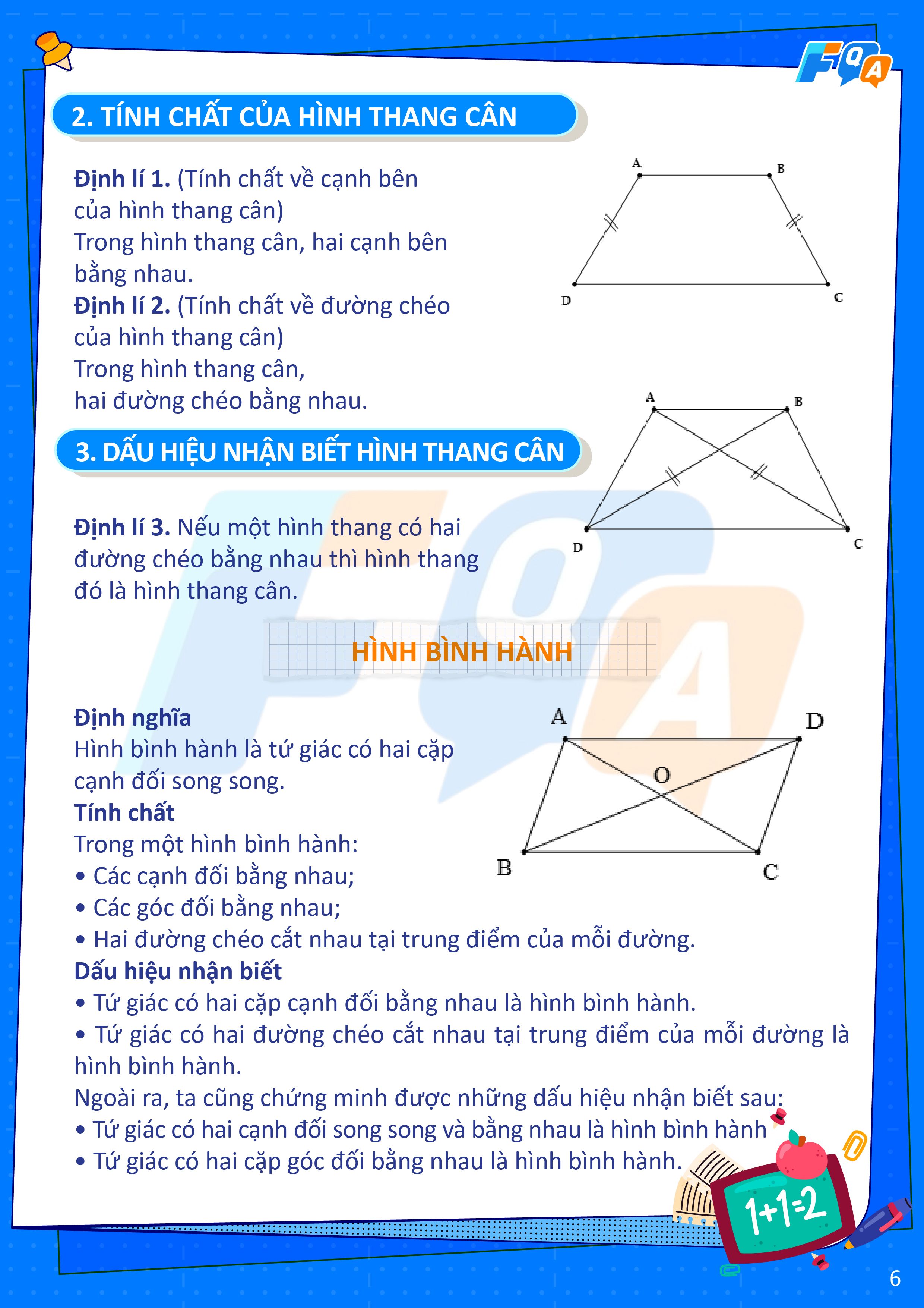 tính chất hình thang cân