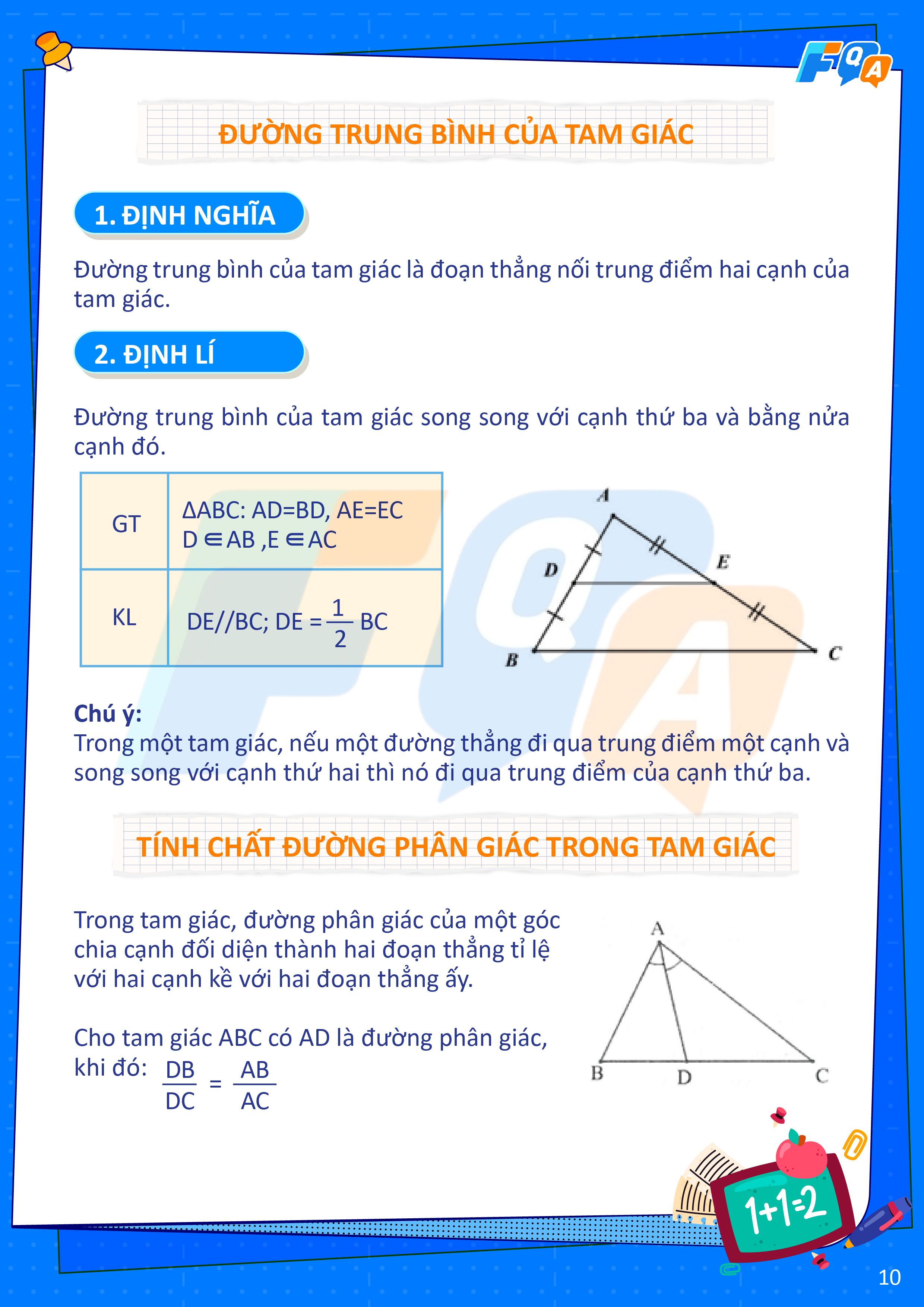 đường trung bình trong tam giác