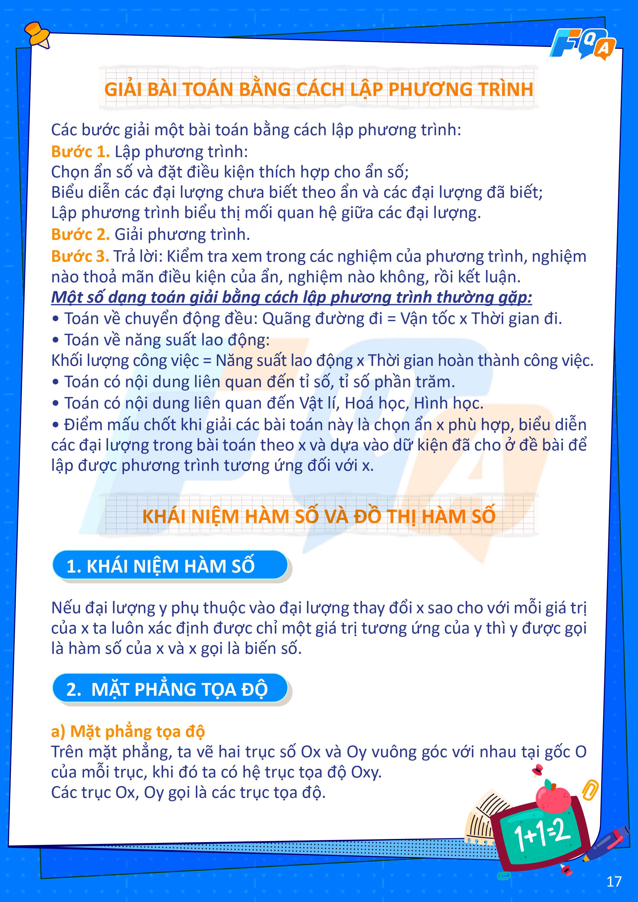 giải bài toán bằng cách lập phương trình