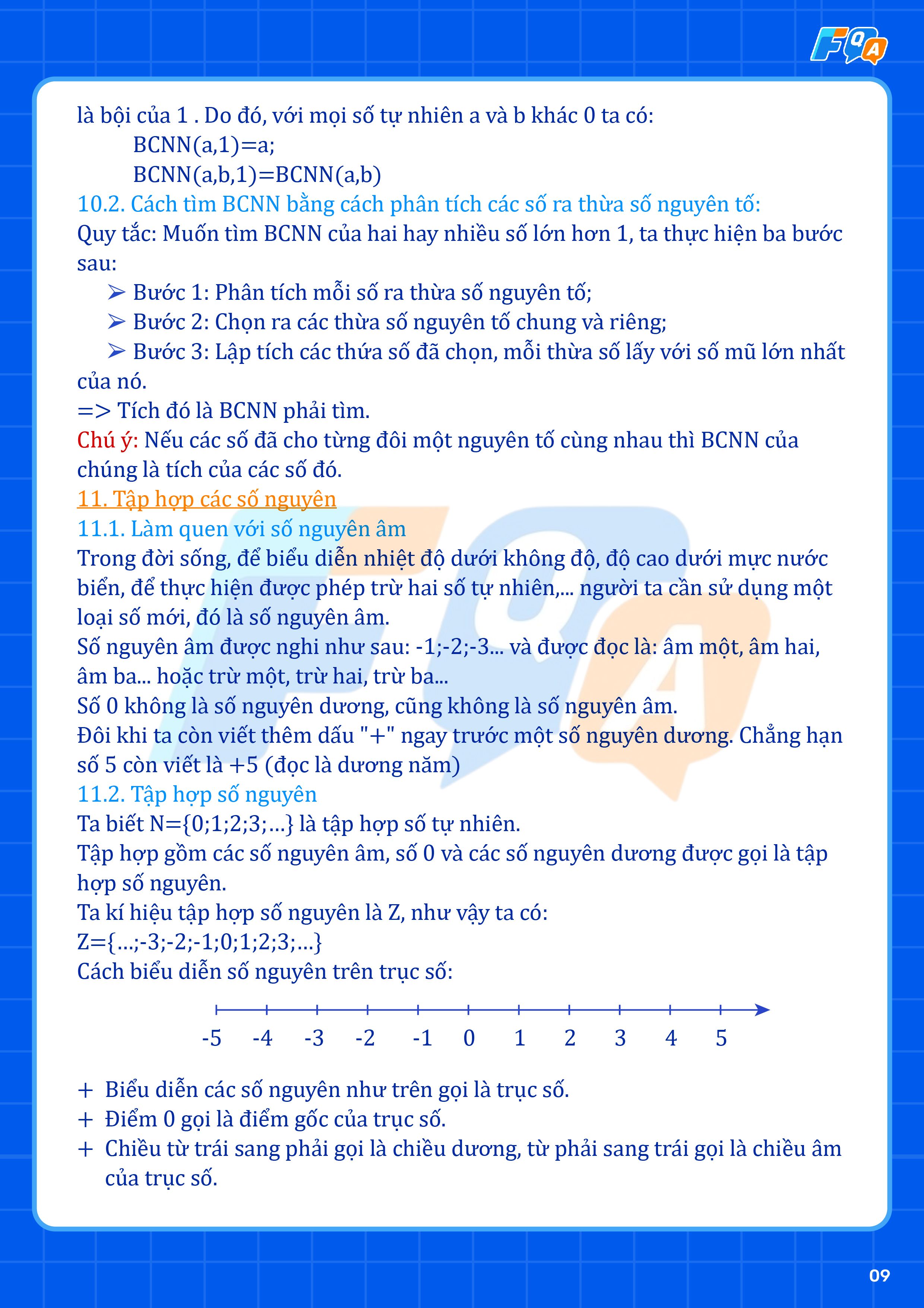 tập hợp số nguyên